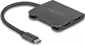 DeLOCK USB-C auf 2x HDMI 4K 60Hz Splitter, USB-C [Stecker] (87778)
