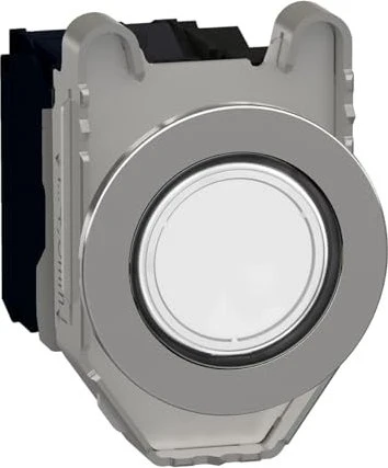 Schneider Electric Leuchtdrucktaster Harmony XB4F, 30mm, 1Ö+1S, rot, 230 V, weiß