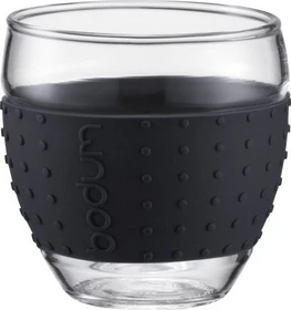 Bodum Pavina Glas 100ml schwarz, 2 Stück