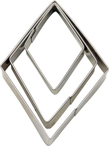 Städter Terrassen-Ausstecher Rhombus Set Glatt, 3-tlg.