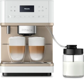 Miele CM 6360 MilkPerfection lotosweiß/clean steel metallic