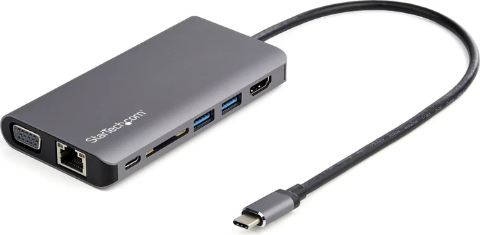 StarTech USB-C Multiport-Adapter Space Grey, USB-C 3.0 [Stecker]