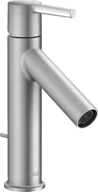 Hansgrohe Axor Starck Einhebel-Waschtischmischer 100 mit Hebelgriff und Zugstangen-Ablaufgarnitur brushed chrome