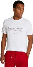Tommy Hilfiger Roundneck Logo T-Shirt kurzarm weiß (Herren)
