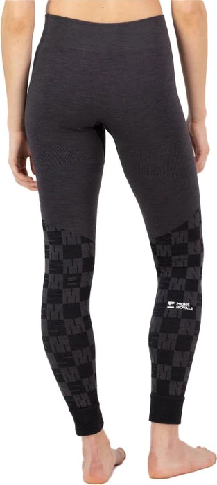 Mons Royale Ascender Merino Hose lang forged iron/black (Damen)