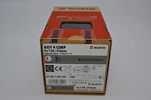 Würth ASSY 4 CSMP 5x120 Spanplattenschraube, 5x120mm, 100 Stück