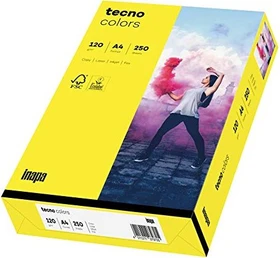 inapa tecno colors Universalpapier gelb, A4, 120g/m², 250 Blatt