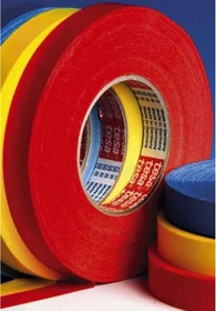 tesa tesaband 4651 Premium rot, Gewebeband, 50mm/50m, 3 Stück