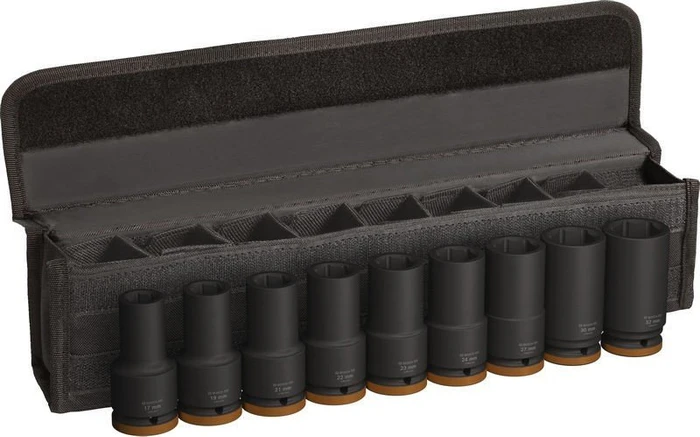 Bosch Professional PRO Impact Steckschlüsselsatz inkl. Tasche, 9-tlg. (2608003042)