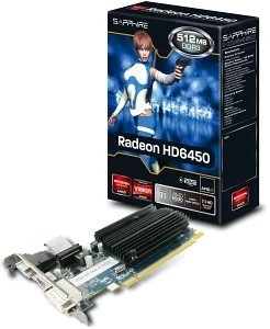 Sapphire Radeon HD 6450, 512MB DDR3, VGA, DVI, HDMI, lite retail
