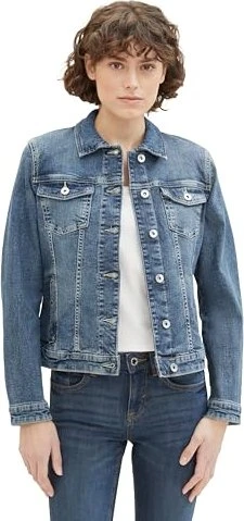 Tom Tailor Recycelte Baumwolle Jeansjacke used dark stone/blue denim (Damen)