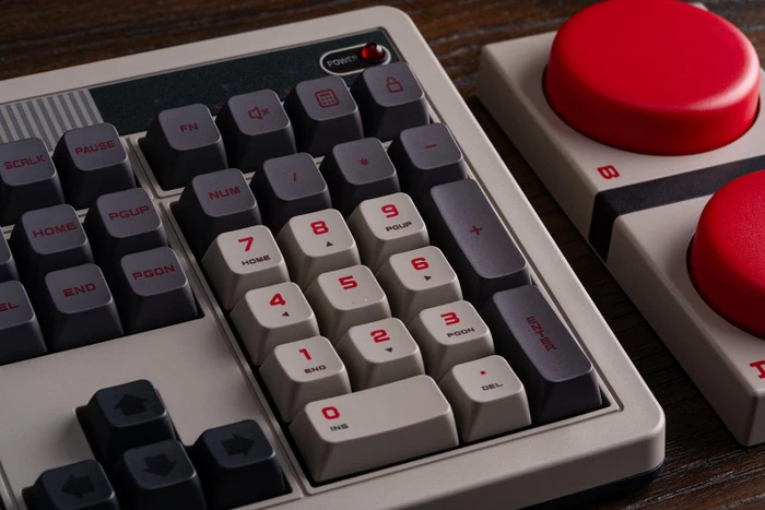 8BitDo Retro 108 Mechanical Keyboard, N Edition, grau, Kailh Box V2 WHITE, USB/Bluetooth, US