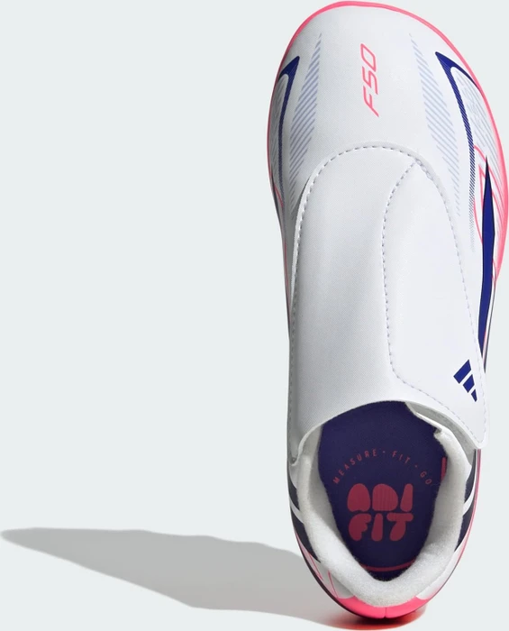 adidas F50 Hyperfast Club Velcro FG/MG cloud white/solar purple/solar turbo (Junior)