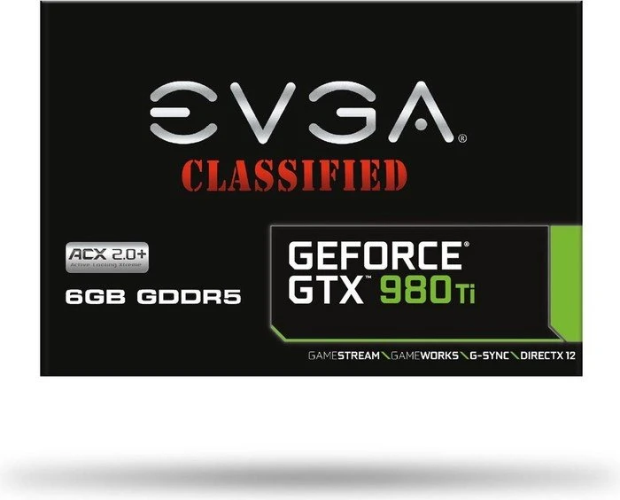 EVGA GeForce GTX 980 Ti Classified ACX 2.0+, 6GB GDDR5, DVI, HDMI, 3x DP