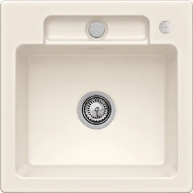 Villeroy & Boch Siluet 50 S Einbau Becken mittig mit Ablauffernbedienung crema