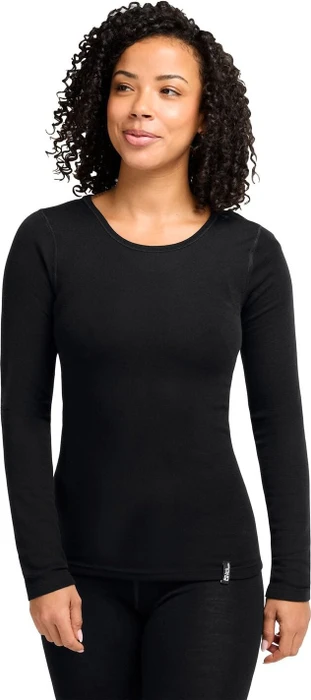 Jack Wolfskin Merino Funktionsshirt langarm schwarz (Damen)