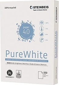 Steinbeis No. 3 Pure White ReThinking Universalpapier weiß, A4, 80g/m², 500 Blatt