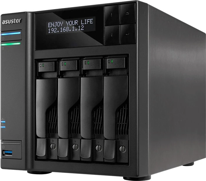 Asustor AS6404T, 8GB RAM, 2x RJ-45 1000Base-T, 1x USB-C 3.0
