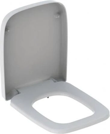 Geberit Renova Plan WC-Sitz eckiges Design, Befestigung von oben, Absenkautomatik