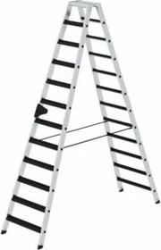 Günzburger Steigtechnik Alu 2-tlg. Stehleiter, 2x 12 Stufen