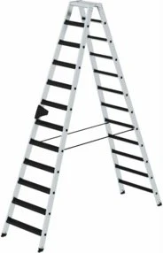 Günzburger Steigtechnik Alu 2-tlg. Stehleiter, 2x 12 Stufen