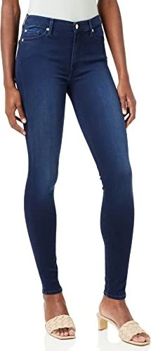 7 For All Mankind High Waist Skinny Slim Illusion Luxe Rich Jeans indigo (Damen)