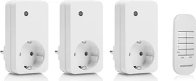 Smartwares Funksteckdose mit Fernbedienung, 1000W, Funksteckdose, 3er-Pack