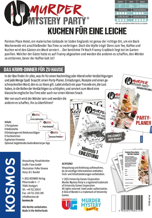 Murder Mystery Party - Kuchen für eine Leiche