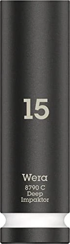 Wera 8790 C Impaktor Deep Außensechskant Steckschlüssel 1/2", 15x83mm