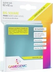 Gamegenic Prime Board Game Sleeves Lime transparent, 50 Stück