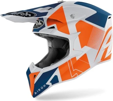 Airoh Wraap Raze matt weiß/blau/orange