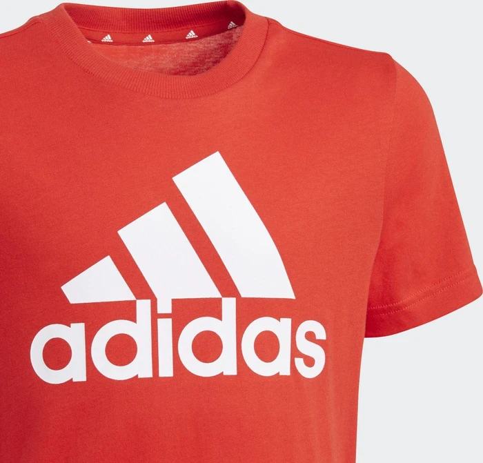 adidas Essentials T-Shirt kurzarm vivid red/white (Junior)