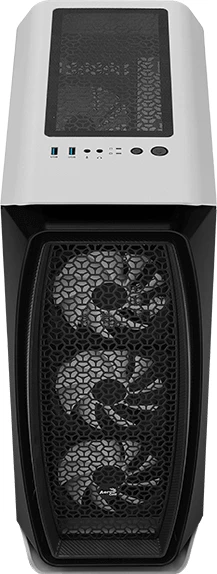 AeroCool Aero One Frost, weiß, Glasfenster