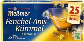 Meßmer Fenchel-Anis-Kümmel Tee Beutel, 25 Stück