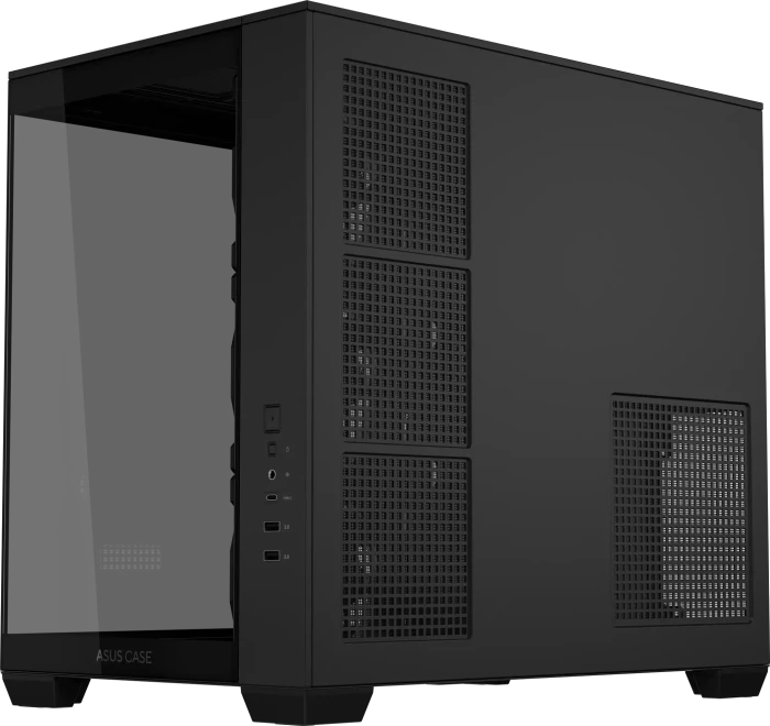 ASUS A32 Plus TG ARGB, schwarz, Glasfenster