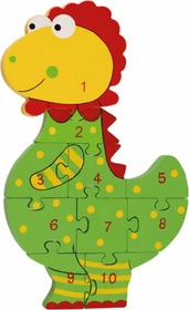 Nici Orange Tree Toys Zahlenpuzzle Dinosaurier