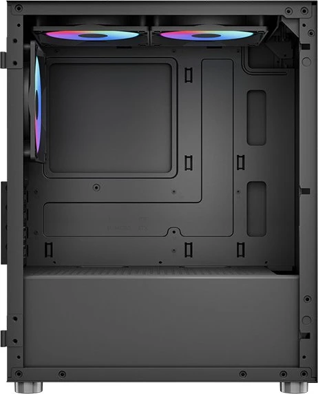 AeroCool CS-111 [V2] Black, Glasfenster