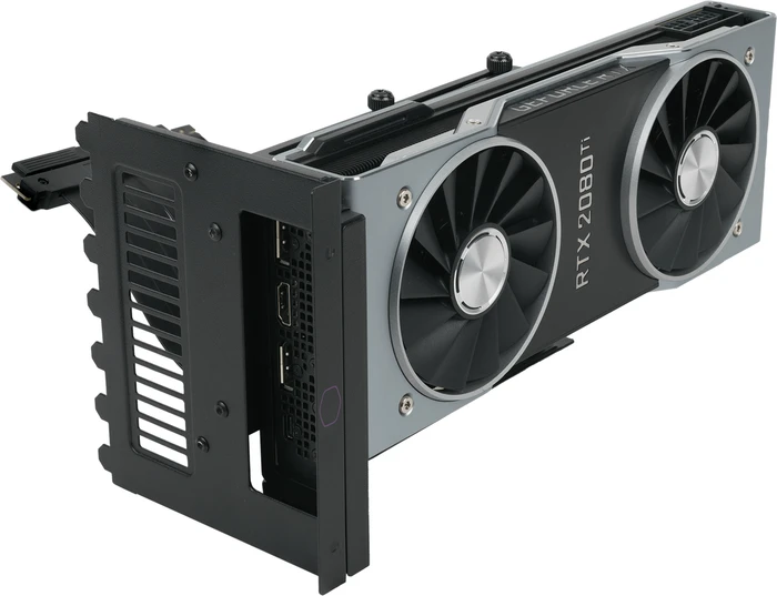 Cooler Master Universal Graphics Card Holder Kit V2, gerade, PCIe 3.0, 165mm, schwarz