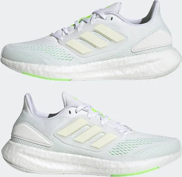 adidas Pureboost 22 cloud white/beam green (Herren)