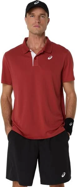 Asics Court Poloshirt kurzarm burnt red (Herren)