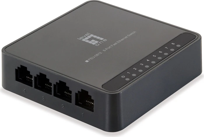 LevelOne FEU Desktop Switch, 8x RJ-45