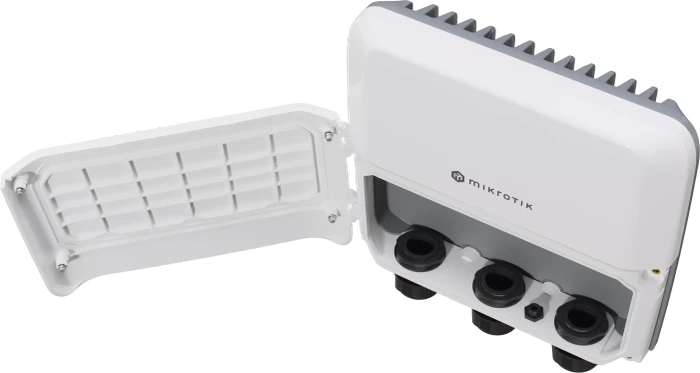 MikroTik RouterBOARD RB5009 Outdoor Polemount Gigabit Router, 8x RJ-45, 1x SFP+, 130W PoE+ PD / PoE+