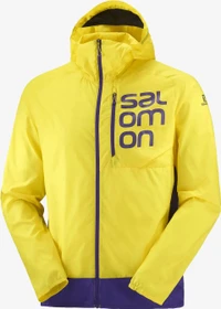 Salomon Bonatti Cross Wind Funktionsjacke empire yellow/deep blue (Herren)