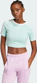 adidas 3-Streifen Baby T-Shirt kurzarm semi flash aqua (Damen)