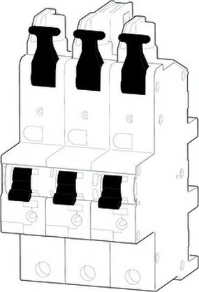 Schneider Electric selektiver Hauptschalter für die Montage auf 40 mm - Sammelschiene, Nennstrom 50 A, 3-polig, E Charakteristik