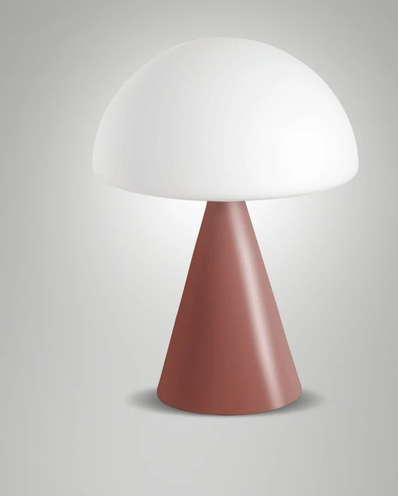 Fabas Luce Blip LED-Tischleuchte ziegelrot
