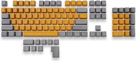 Mountain Mineral Keycap Set, Kunststoff (PBT) Double-Shot, grau/orange, 113 Tasten (104+9), ANSI-US