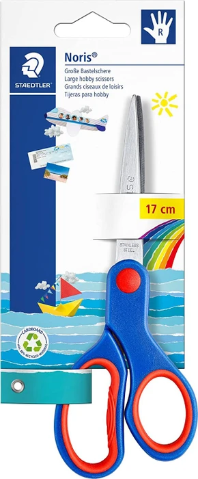 Staedtler Noris 965 Bastelschere, Rechtshänder, 170mm, blau
