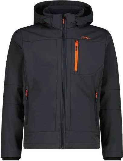 CMP Melierte Softshell Funktionsjacke antracite/orange (Herren)