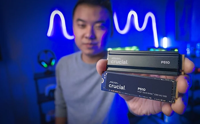 Crucial P510 SSD 2TB, M.2 2280 / M-Key / PCIe 5.0 x4, Kühlkörper